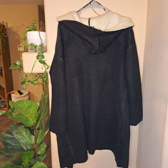 Blank NYC Chill Pill Cardigan black and white small - Picture 5 of 9